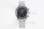 HR Factory Replica Swiss Omega Speedmaster Black Chronograph Dial Watch